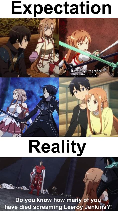 - OOCness and other miscellaneous errors, this is my first foray into SAO, and not to mention I'm not exactly a professional writer—Kirito may be particularly OOC, given that he's pretty much a blank slate anyway (at least in the anime, and the anime is my source, not really the LNs) aside from some glaringly obvious characteristics.